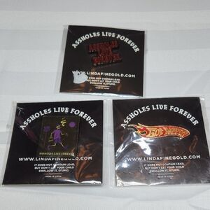 Assholes Live Forever Pin Set